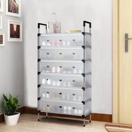 7 layer cover shoe rack